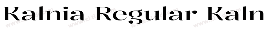 Kalnia Regular Kalni字体转换